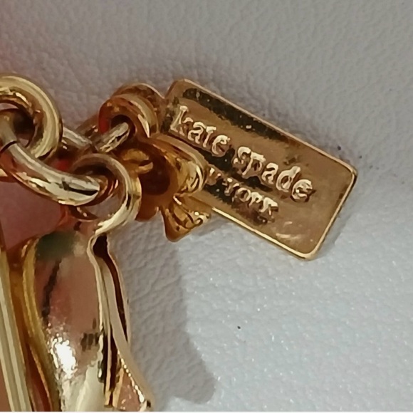 Kate Spade 3 Strand “Give It A Swirl” Bold Orange Faceted Beaded Necklace - Picture 3 of 3